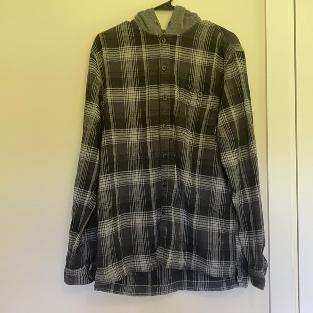 Billabong flannel with hood